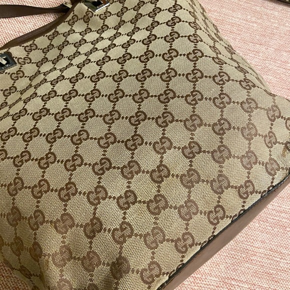 Gucci Brown Monogram Tote Bag - Picture 2 of 12